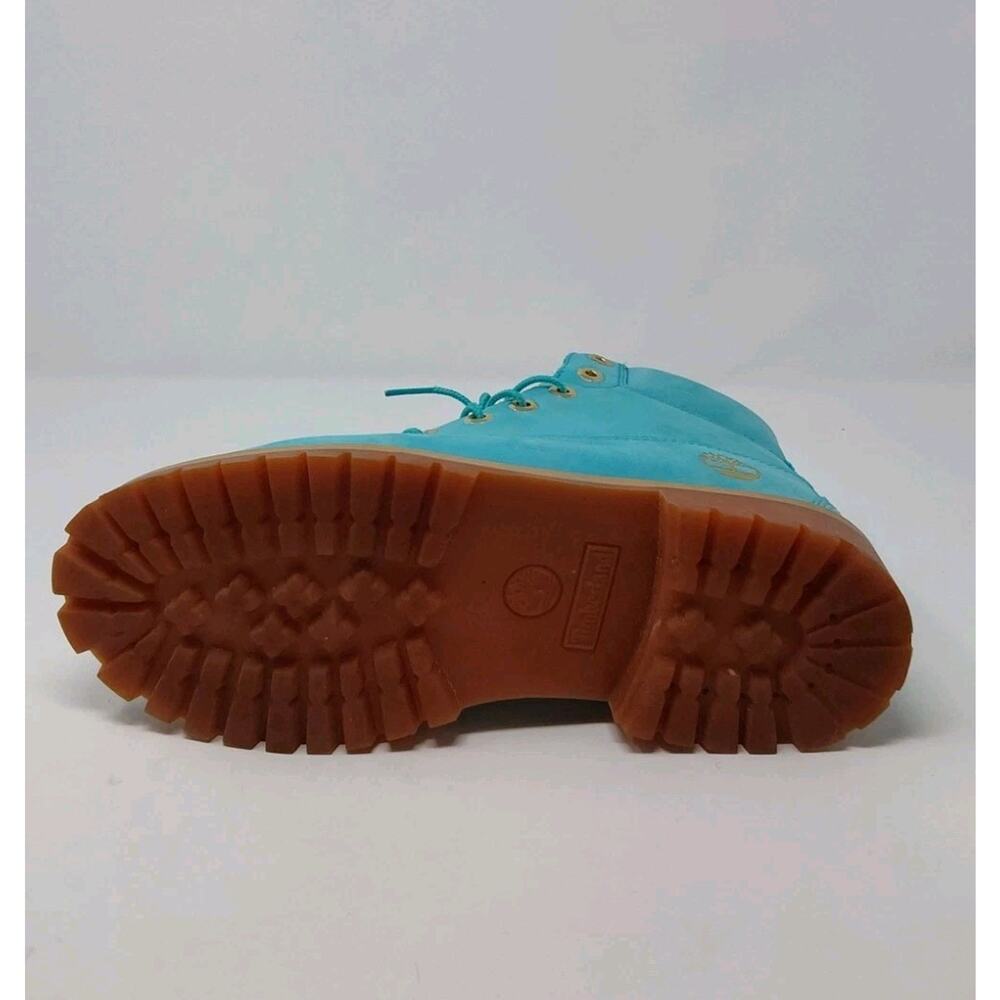 Timberland x Villa 6” Premium Boots Aqua Blue Nubuck Juniors Size 7/Women's 8.5 - Picture 15 of 16